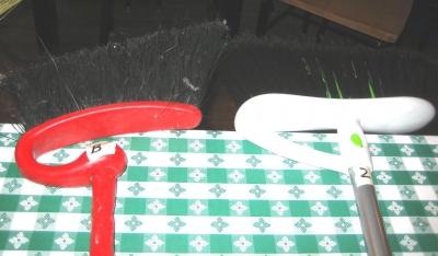 Fancier synthetic brooms