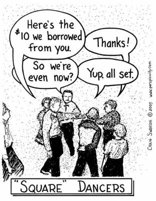 Craig Swanson's square dancer cartoon
