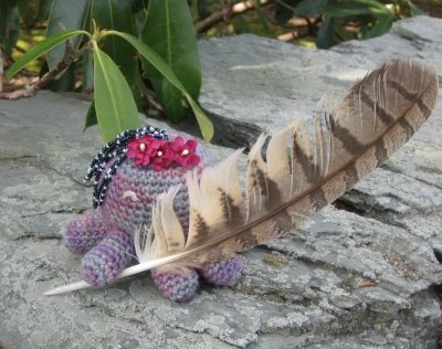 Gertrude with a feather Gertrude with a feather