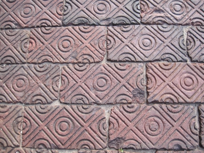 Along the way, I saw these bricks