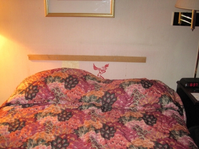 Phoenix rising from the bedspread