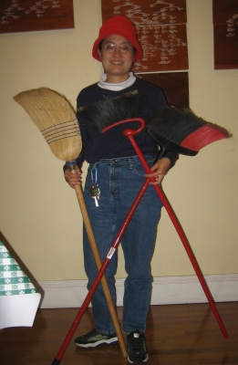 Some fairly sad looking old brooms