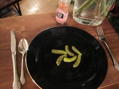 Pickles are salty, but not as salty as salt