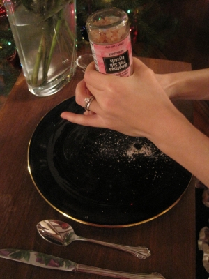 Large grain sea salt, salt to taste, salt to taste Large grain sea salt, salt to taste, salt to taste