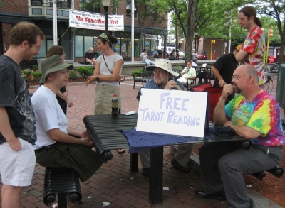 A friendly crowd