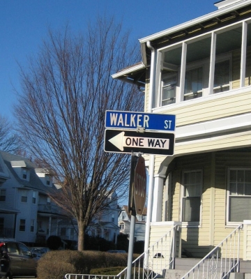 An appropriate street for beginning a walk