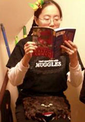 Reading slowly in a cupboard under the stairs Reading slowly in a cupboard under the stairs