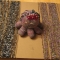 Gertrude wearing more beads