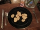 Bagel chips, garlic, 1/2 cup