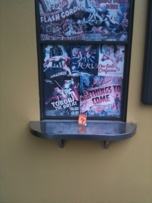 At the student-run cinema.