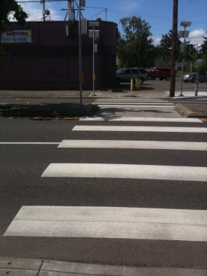 The crosswalk