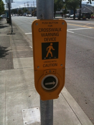Push Button to Cross Push Button to Cross