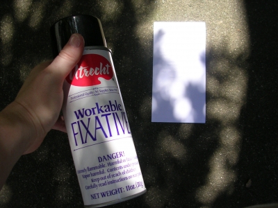 Note to self: Spray outside, it's safer!