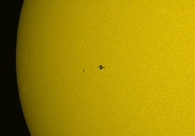 Shuttle Docking with ISS