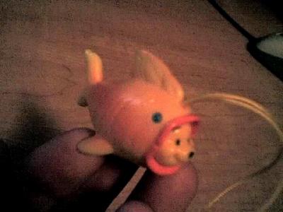 pooh in a fish suit