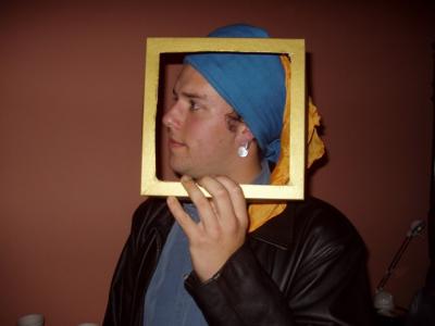 boy with a pearl earing