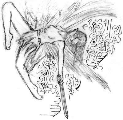 The first ever drawing of me by another player  