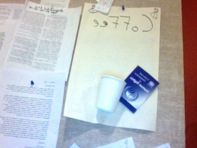 In the office of the Portland Spectator