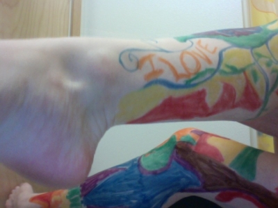 Both Legs drawn on