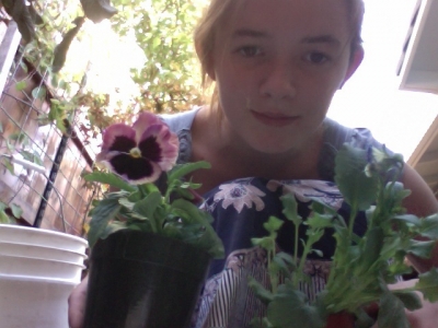 me with plants! proving that i did indeed touch dirt