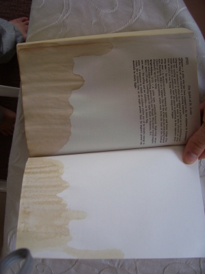 Coffee damage from a late night in Barcelona!