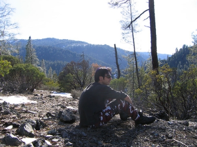 At the top of the hill