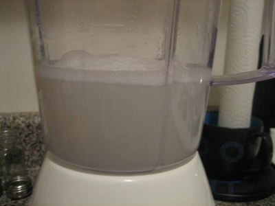 Dissolved marshmallow in water
