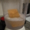Graham cracker in marshmallow water