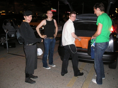 Checking out the sand