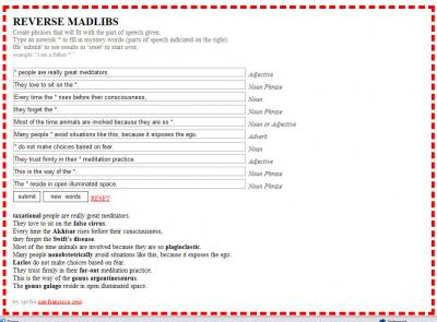 reverse madlib