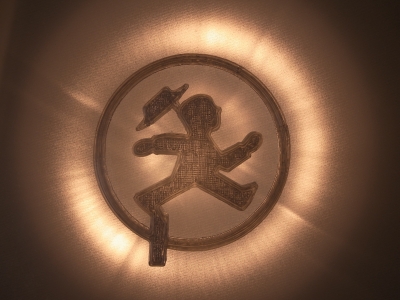 On the light table. On the light table.