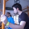 In the streetcar. 1->2
