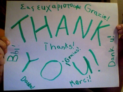 Thank You Sign Thank You Sign