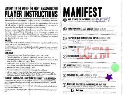 My Completed Manifest