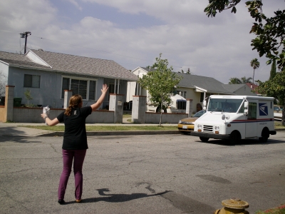 Hailing the mailman