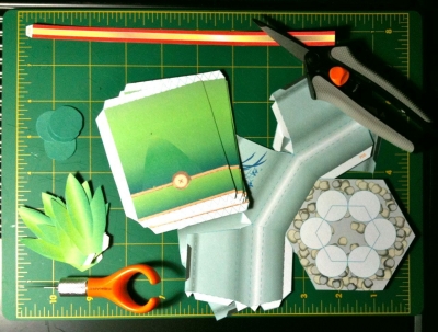 UPDATE: The pieces of the new plant are (mostly) all cut out