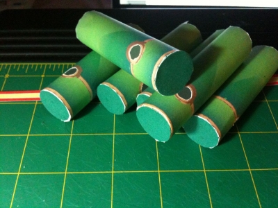 Bamboo rolled and capped
