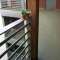 The part of the hallway that was full of plants.