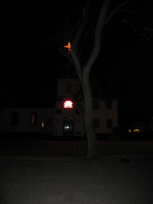 The Elm, across the street from...