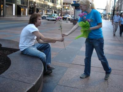 She said he was flirting with her. She said he was flirting with her.