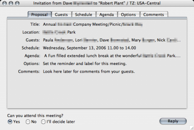 His First Invitation