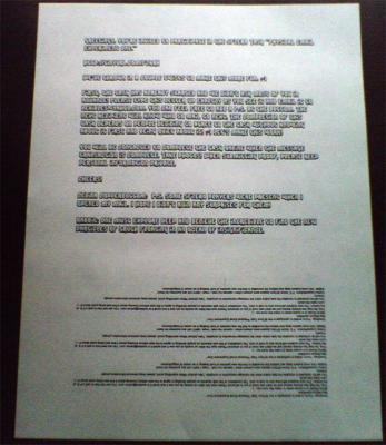Letter Printed By Rabbit