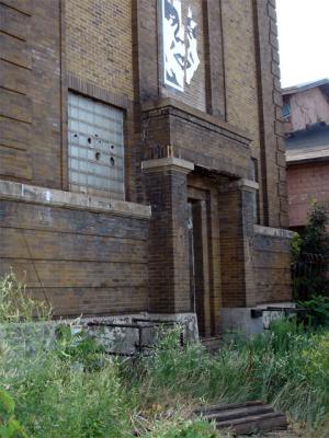 Note the addition of the mailbox to the right of the door.