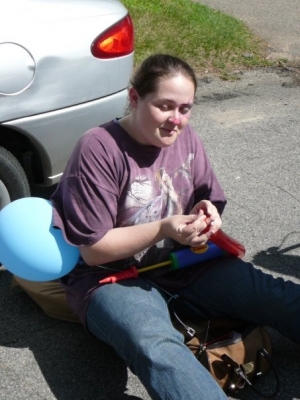 you can see the balloon pump in my lap