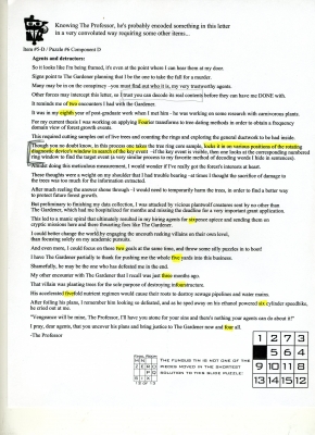 Numbers in the letter