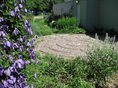 Inside a garden