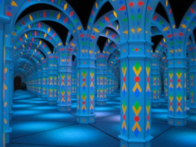 With lights