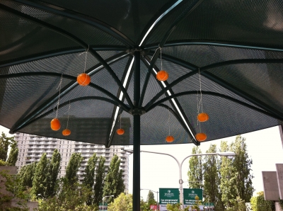 Tangerine umbrella