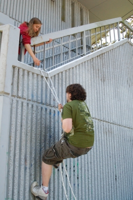 Nick wants to try the Batman thing.  He doesn't do any better.