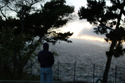 Me surveying the view.